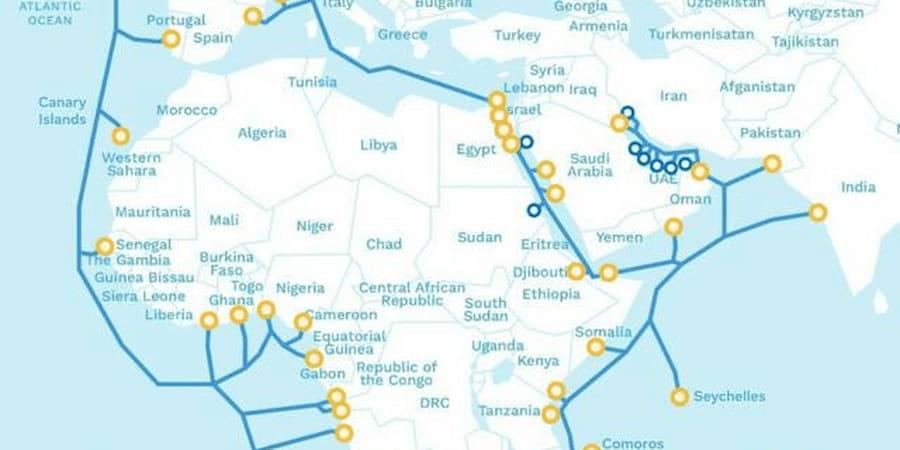 المصرية للاتصالات تعلن اكتمال البنية التحتية لمشروع الكابل البحري 2Africa
